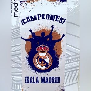 NWT Real Madrid Campeones Soccer Club Towel